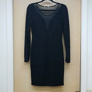 Black Long Sleeved Evening Dress